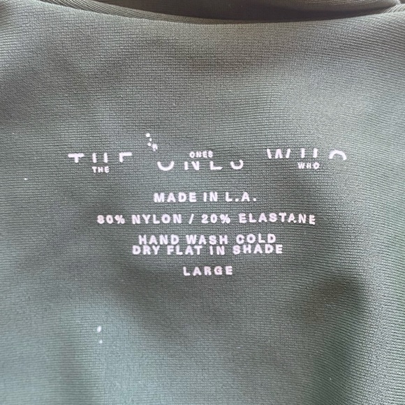 NWT ANTHRO one piece olive green swimsuit - Picture 4 of 4